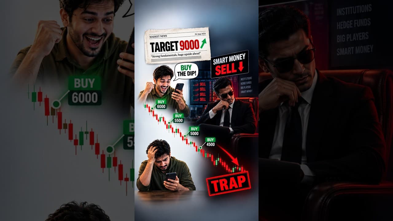Why Retail Investors Always Average Into Losses (Smart Money Trap) #stockmarket #trading